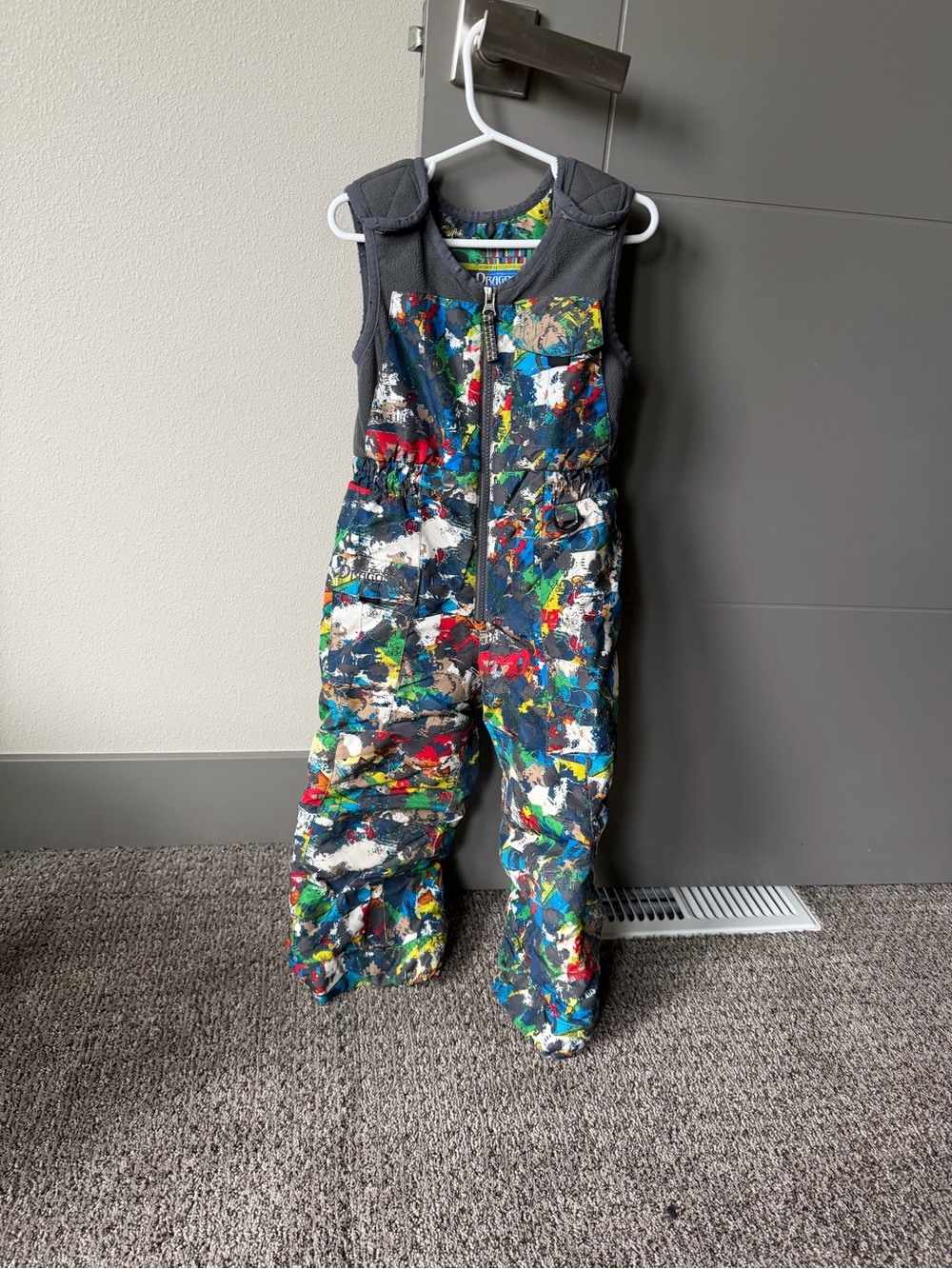 Kids Color Splash Snow Bib - Multicolor